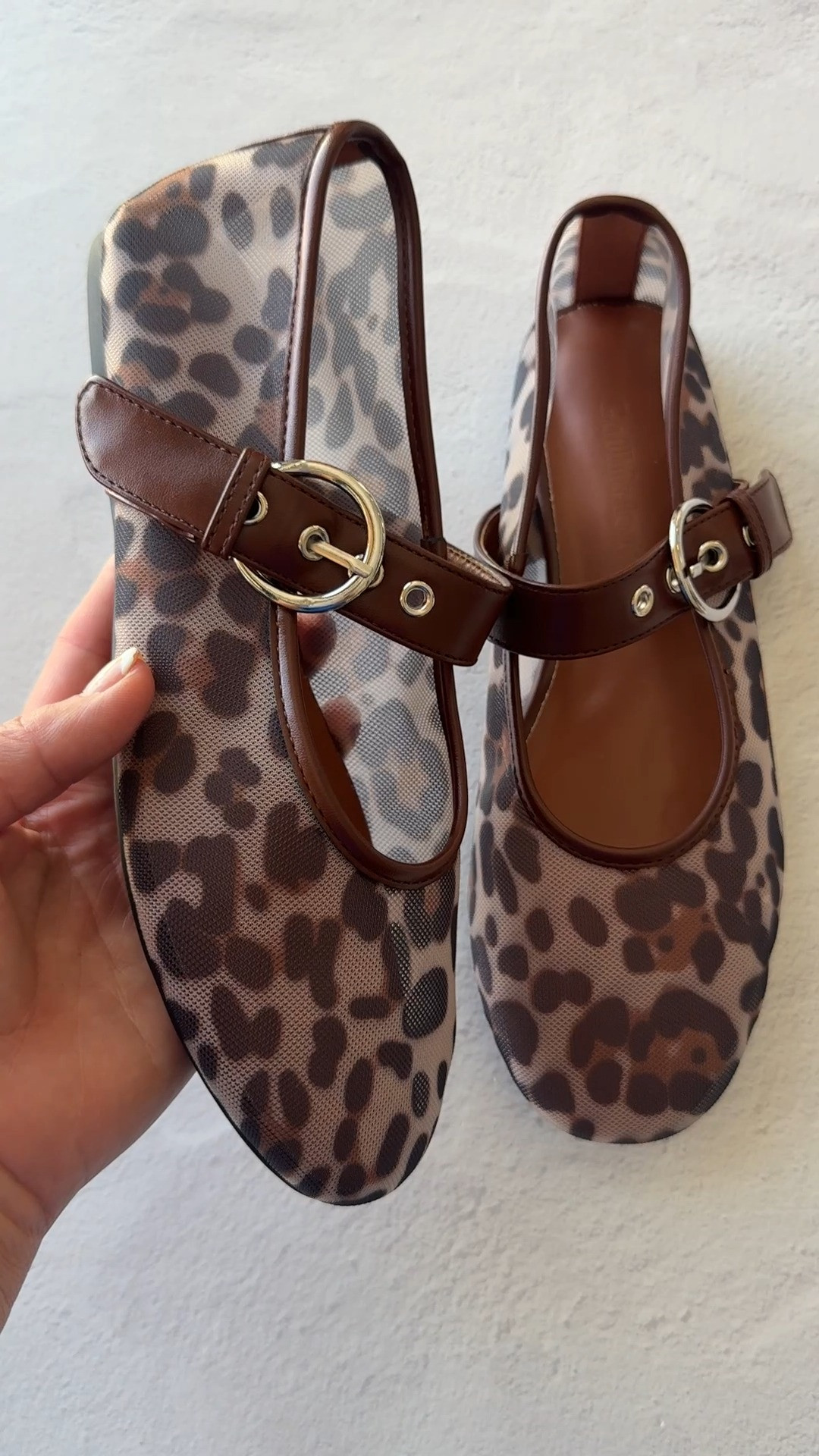 Leopard flats moment 🐆 Leopard print Mary Jane ballet flats with a brown buckle strap. The perfect statement flat to add animal print to any fall workwear or casual outfit.

#LTKmomlife #LTKWorkwear #LTKSeasonal