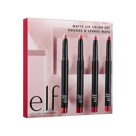 ($15 Value) e.l.f. Cosmetics Holiday Matte Lip Color Set (4 Pieces) | Walmart (US)
