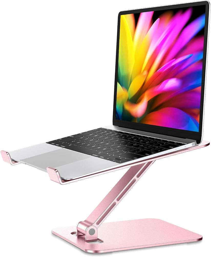 Foldable Laptop Stand, Height Adjustable Ergonomic Computer Stand for Desk, Ventilated Aluminum P... | Amazon (US)