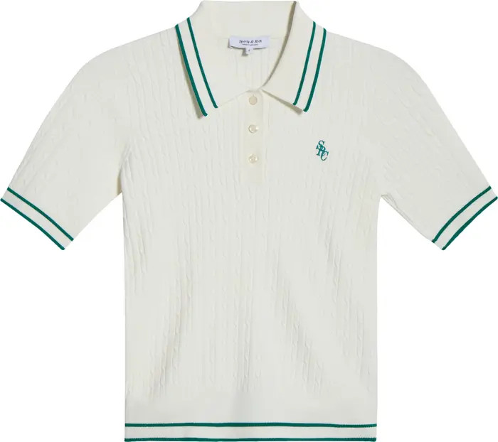 Mini Cable Polo Top | Nordstrom