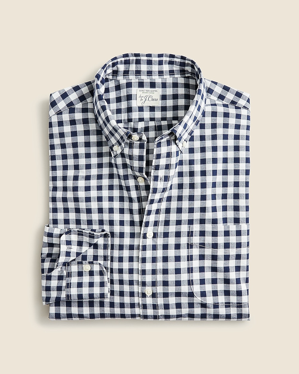 Secret Wash organic cotton poplin shirt | J. Crew US