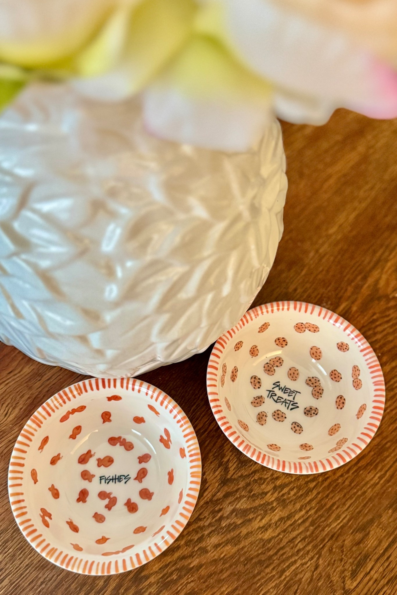 Mini snack bowls from Relish - try your local gift shop or these similar bowls