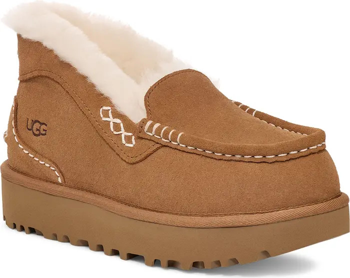 UGG® Ansley Parc Genuine Shearling Platform Slipper (Women) | Nordstrom | Nordstrom
