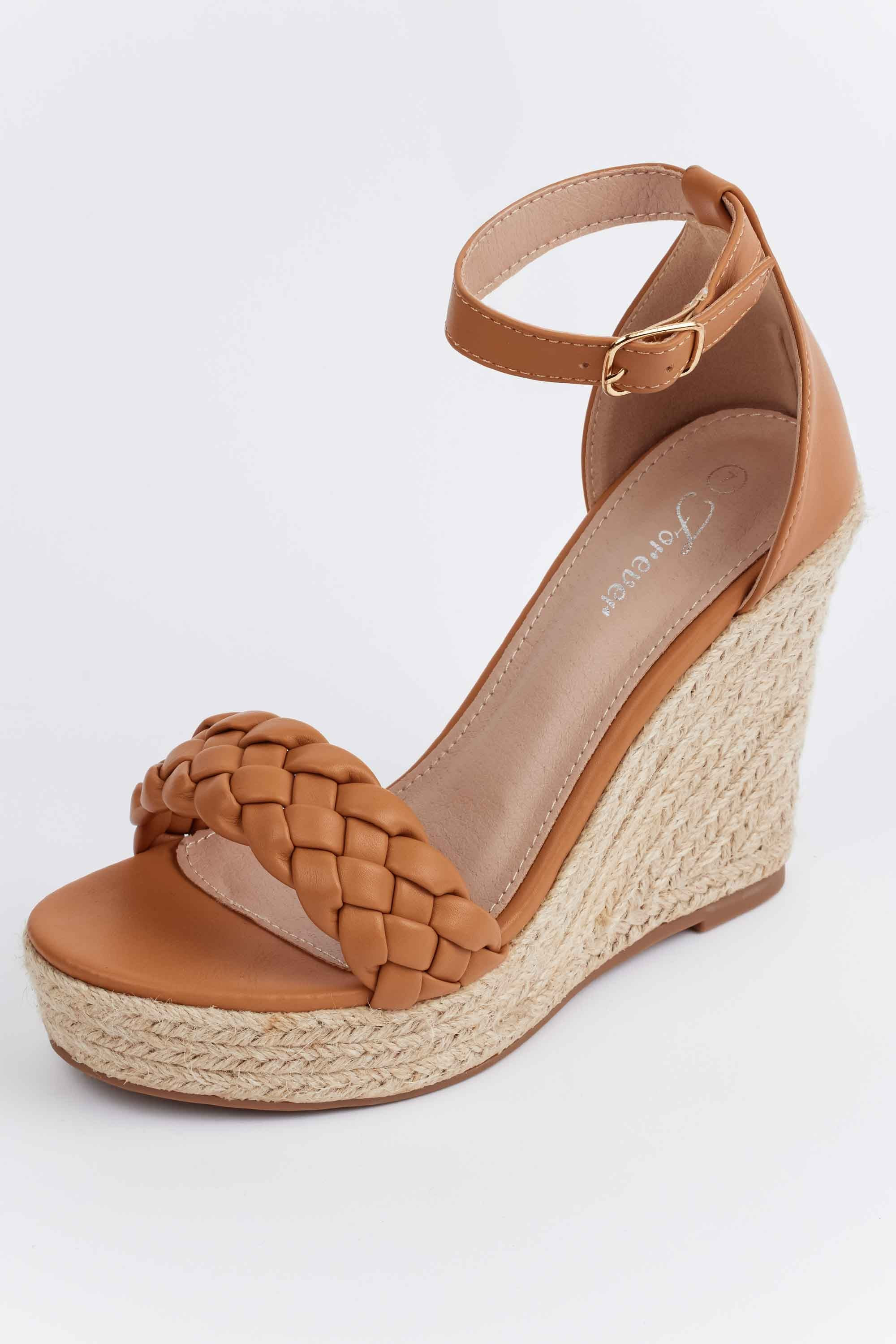 Nidia Wedges- Tan | Avara