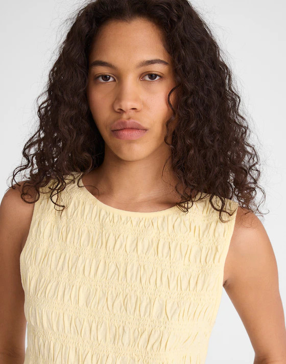 Smocked Boatneck Tank | Madewell