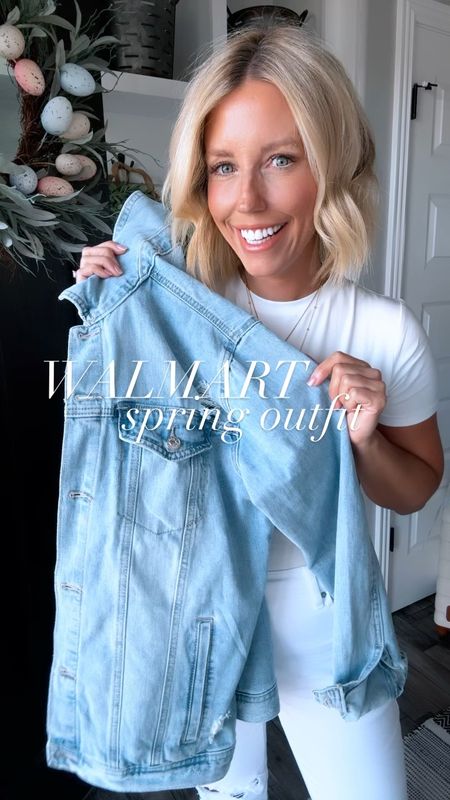 I love a good denim jacket and all white for spring!!!! This jacket is sooooo good and it’s @walmart 🤩 I grabbed both washes!!!!
⬇️⬇️⬇️
Jacket small
Tee medium
Jeans size 6 



#LTKstyletip #LTKfindsunder100 #LTKfindsunder50