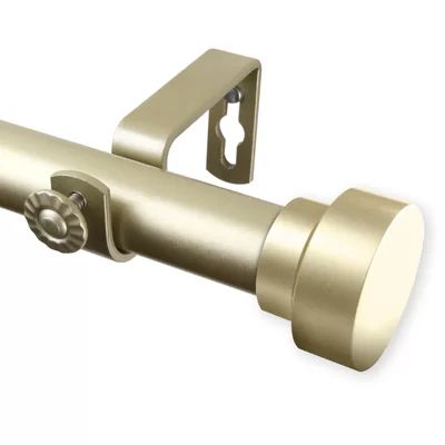 New Hartford Single Curtain Rod Greyleigh™ Size: 120"-170"W, Finish: Light Gold | Wayfair North America