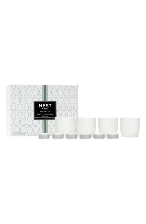 NEST New York White Tea & Rosemary Tealight Candle Set at Nordstrom | Nordstrom