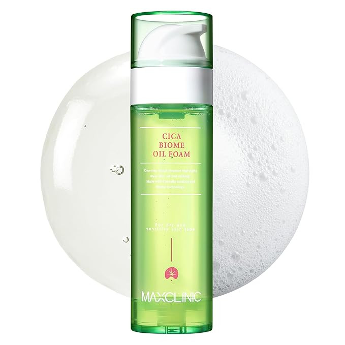 MAXCLINIC [K-Beauty] Cica Biome Oil to Foam - All-in-One Korean Face Wash OilBased Foaming Facial... | Amazon (US)