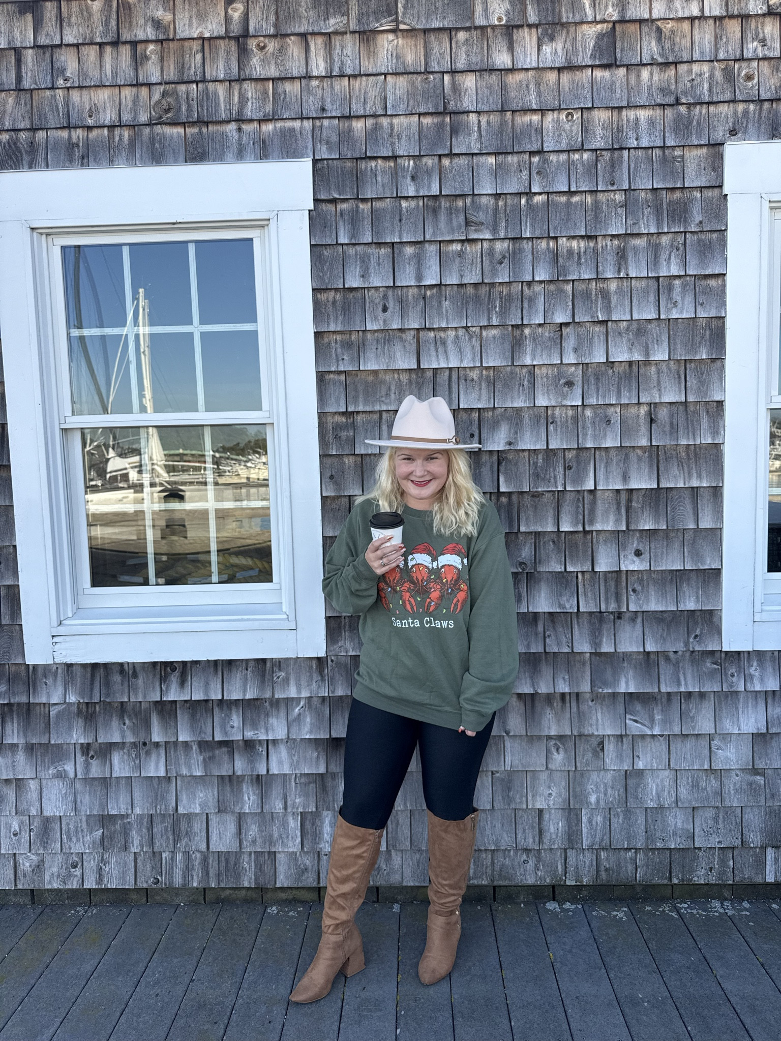 Weekend ootd is a festive one! I am obsessed with this graphic sweatshirt from Etsy it combines my two favorite things nautical and Christmas.🎄🦞

#LTKStyleTip #LTKPetite #LTKSeasonal