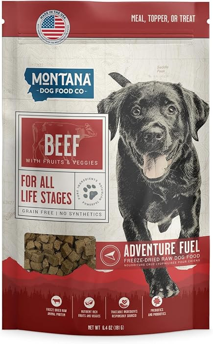 MONTANA DOG FOOD CO. Freeze-Dried Raw Beef Recipe Dog Food \u2013 Grain-Free, High-Protein Meal o... | Amazon (US)