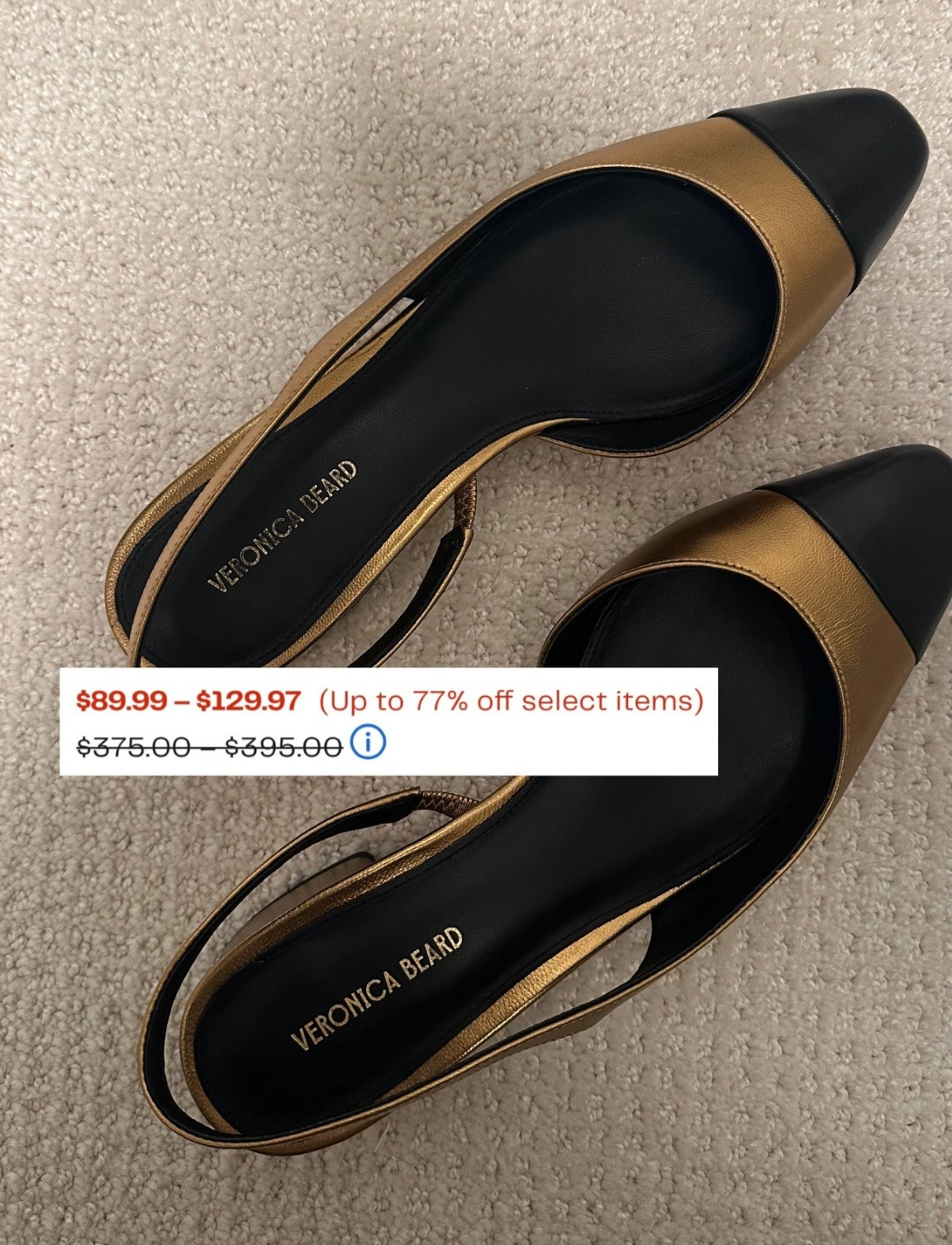 Veronica Beard Cecile Slingback over on sale for almost $200 off | fits true to size | comes in other colors | Nordstrom rack find 

#LTKSaleAlert #LTKHoliday #LTKShoeCrush