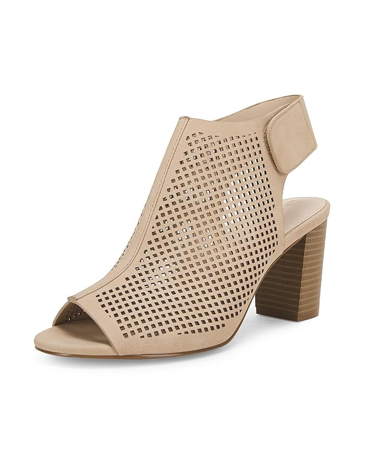Coutgo Heels for Women Open Toe Boots Cutout Ankle Strap High Heel Chunky Block Sandals | Amazon (US)