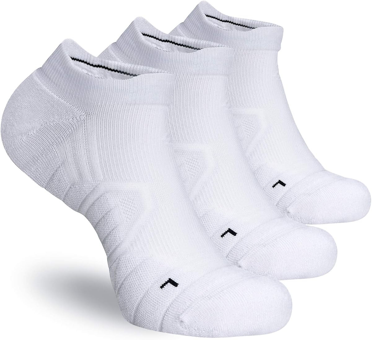 Hylaea Athletic Running Socks Cushion Padded Moisture Wicking Low Cut | Amazon (US)
