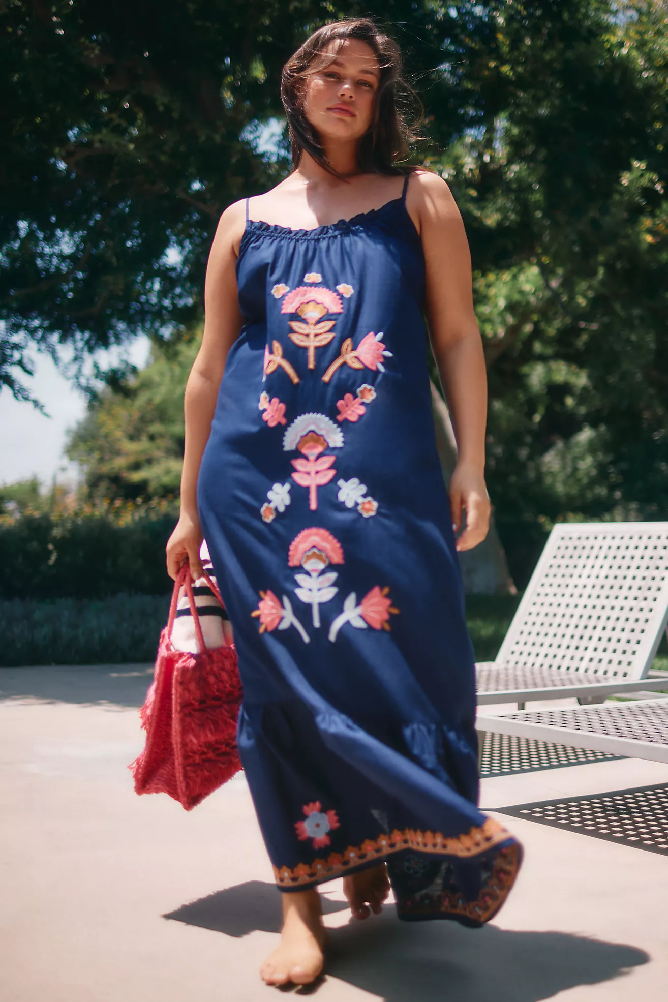 The Malika Embroidered Dress | Anthropologie (US)