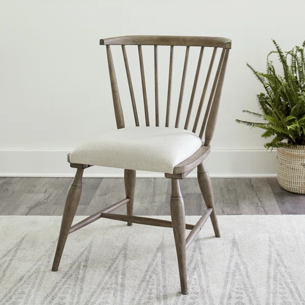 Jaclyn Linen Windsor Back Dining Chair (Set of 2) | Wayfair North America