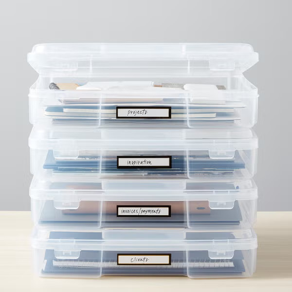 Iris Clear Deep Document CaseBy Iris4.410 Reviews$10.99/eaOr 4 payments of $2.75 with | The Container Store