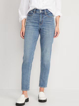 High V-Waisted O.G. Straight Ankle Jeans for Women | Old Navy (US)