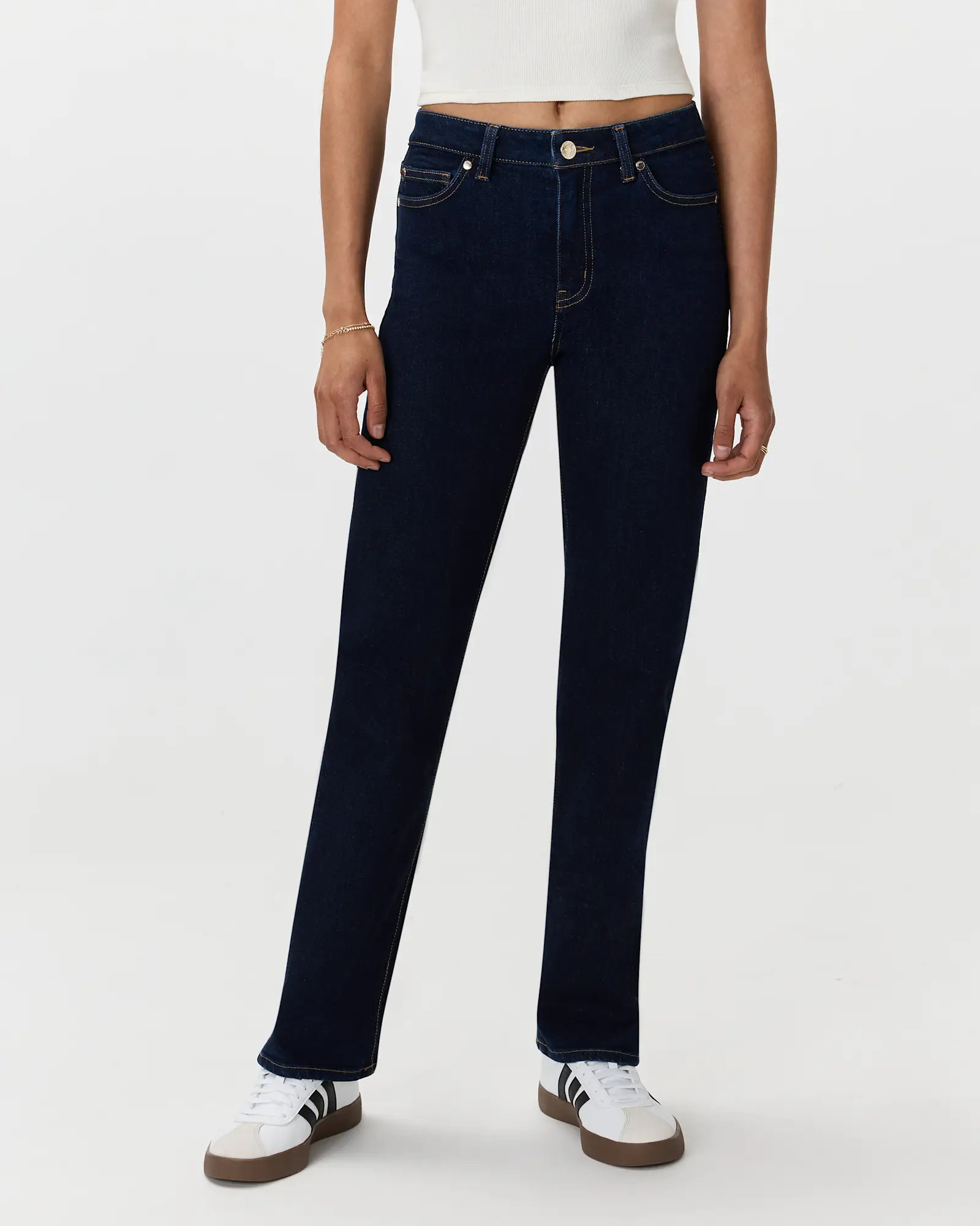 Bella Stretch Straight Jeans in Midnight Blue | Quince