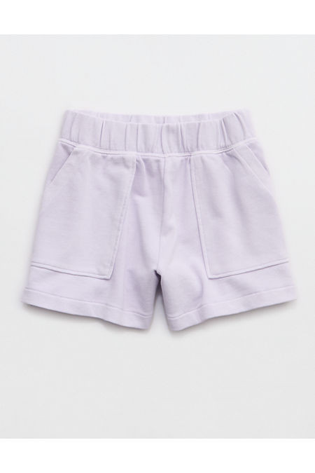 Aerie Go-To Fleece Short Women's Lavender Dawn XXS | American Eagle Outfitters (US & CA)