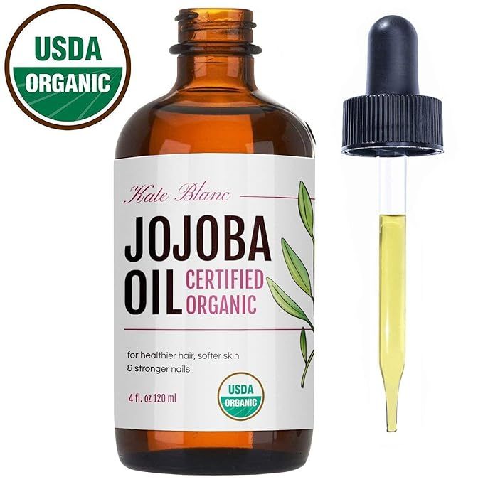 Jojoba Oil, USDA Certified Organic, 100% Pure, Cold Pressed, Unrefined. Revitalizes Hair & Gives ... | Amazon (US)