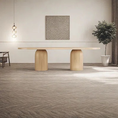 Solid Wood Oval Table for Home Office | Wayfair North America