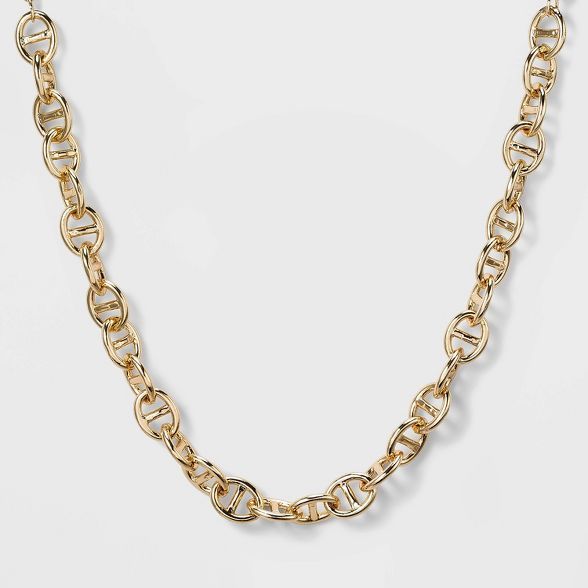 SUGARFIX by BaubleBar Double Link Chain Collar Necklace - Gold | Target