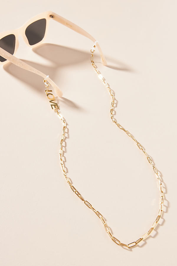 Love Sunglasses Chain By Anthropologie in Gold | Anthropologie (US)