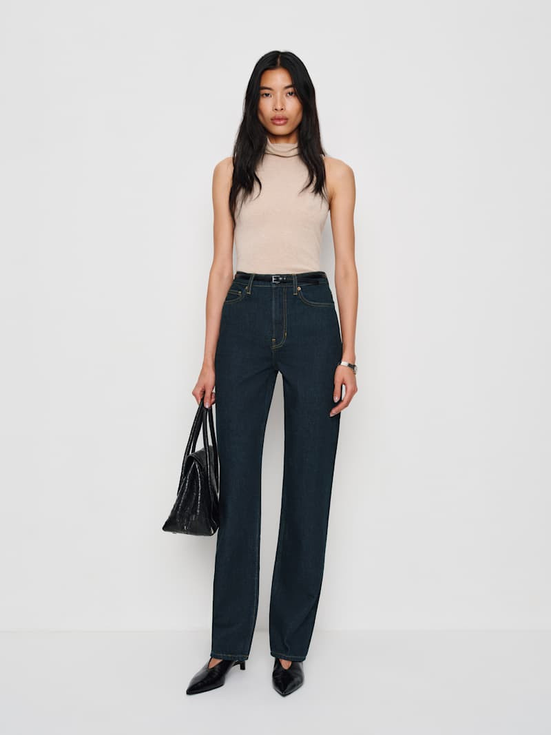 Harriet High Rise Relaxed Straight Jeans | Reformation (Global)