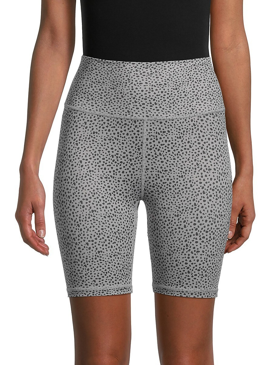 All Fenix Women's Kira Print Bike Shorts - Grey Black - Size M | Saks Fifth Avenue OFF 5TH