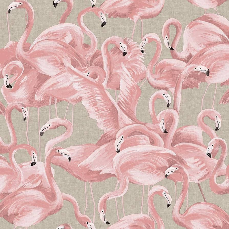Tempaper Ballerina Pink Flamingo Removable Peel and Stick Wallpaper, 20.5 in X 16.5 ft, Made in t... | Amazon (US)