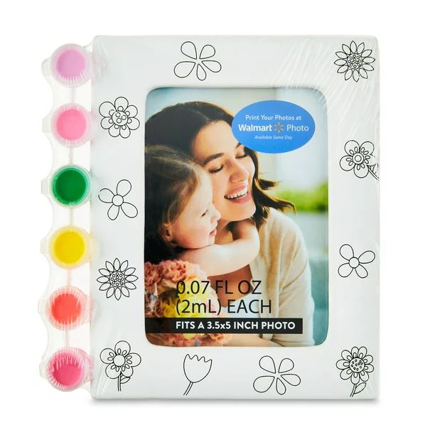 Mother's Day DIY Ceramic Table Top Photo Frame with 6 Paint Pods, Fits 3.5" x 5" Photo-Way To Cel... | Walmart (US)