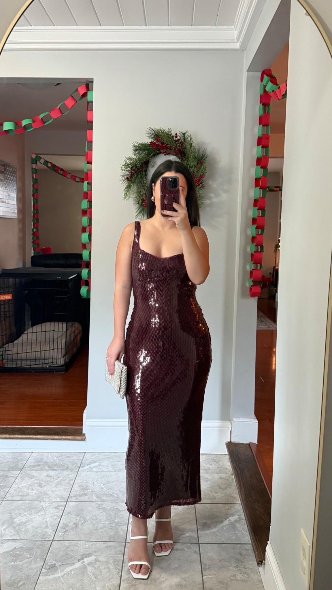 Dress is 20% off in the app with code GIFTSFORYOU- wearing size xs petite 

Holiday dress, Christmas dress, New Year’s Eve dress, sequin dress, burgundy, petite dress 

#LTKSeasonal #LTKPetite #LTKHoliday