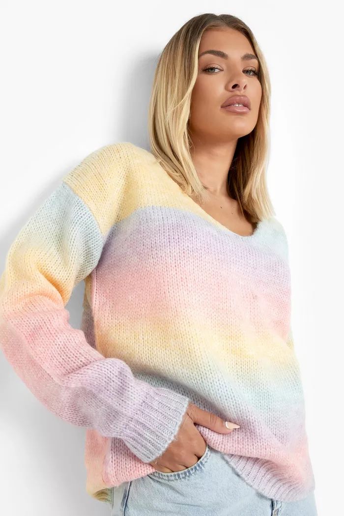 Soft Knit Ombre Sweater | boohoo (US & Canada)