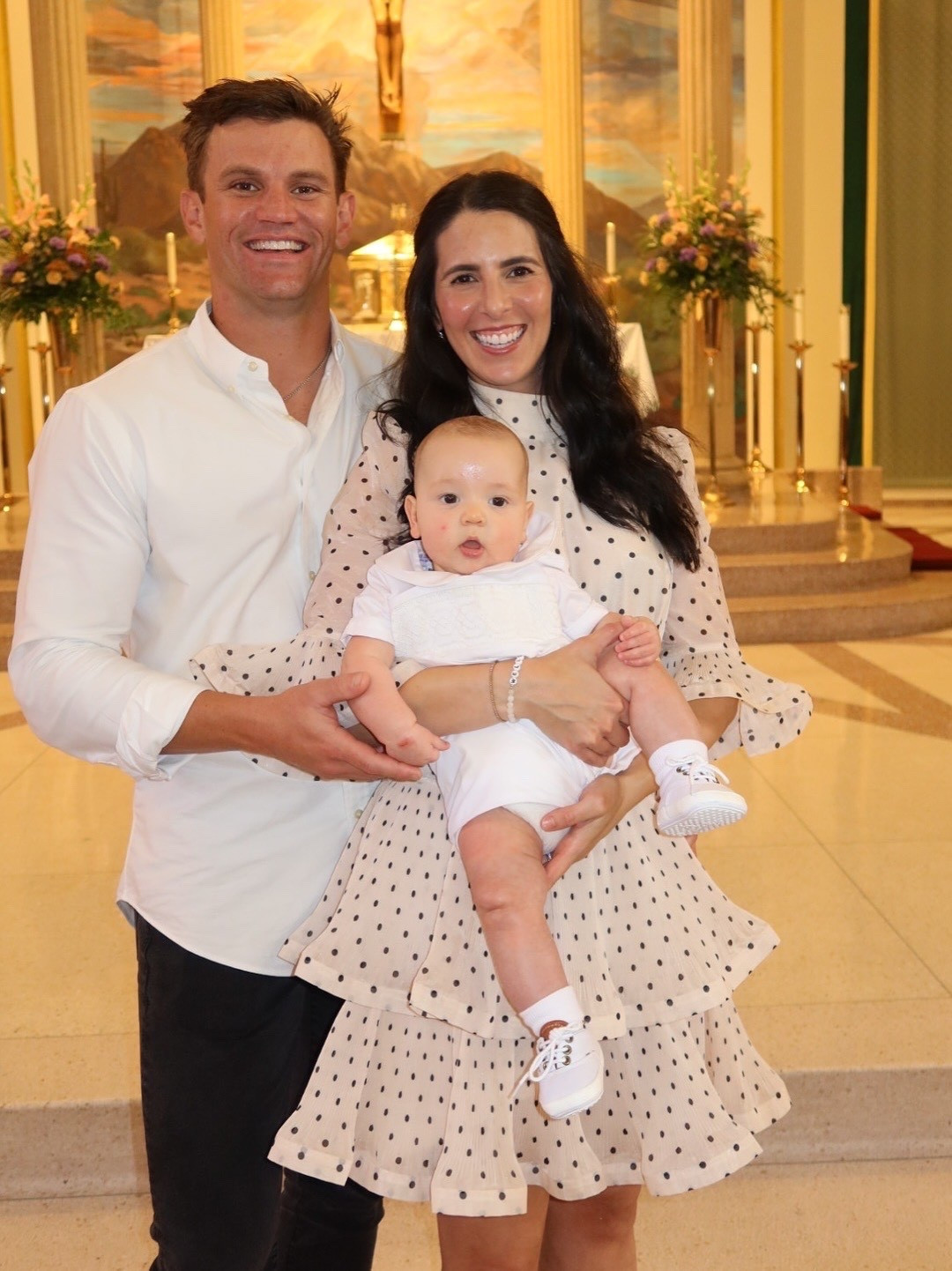 What I wore to my sons baptism 🤍

#polkadots #fallstyle  

#LTKParties #LTKSeasonal #LTKStyleTip