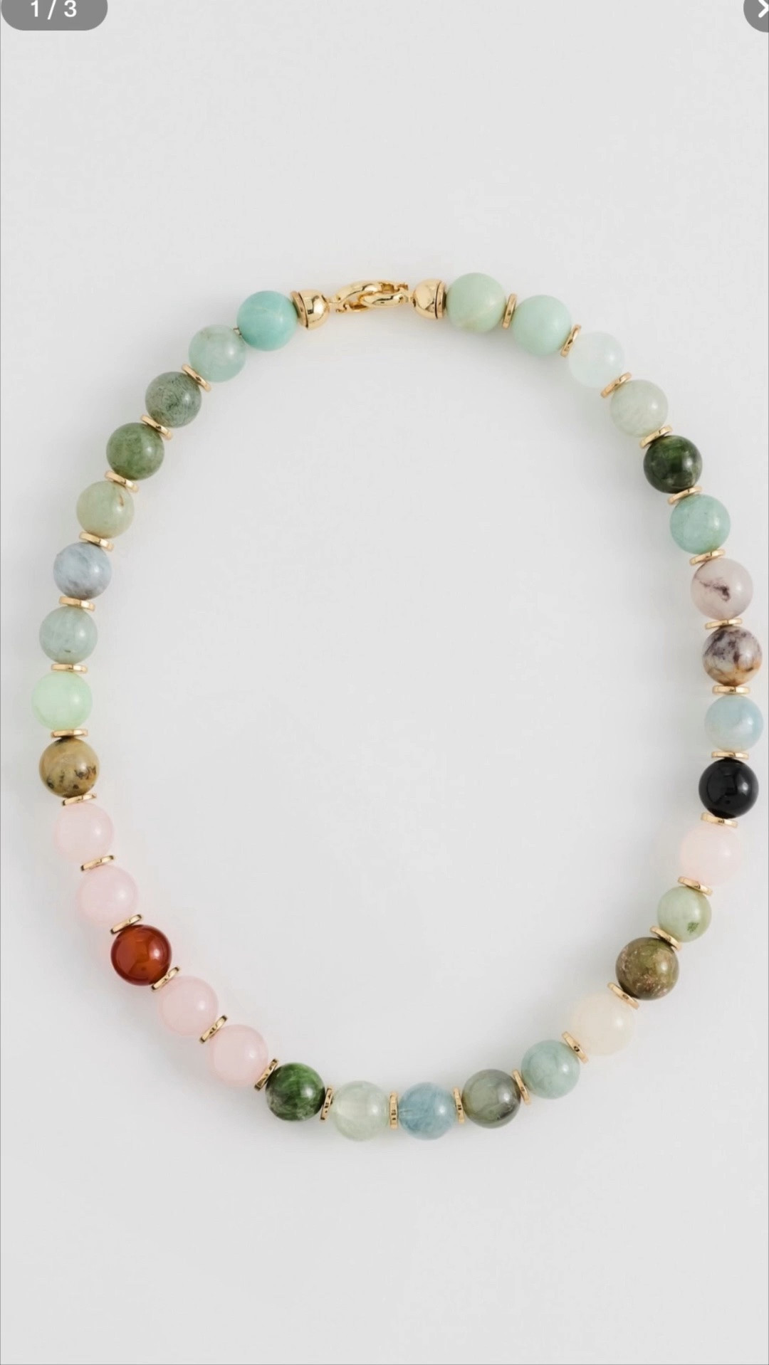 The most stunning necklace hints of all the good colors!