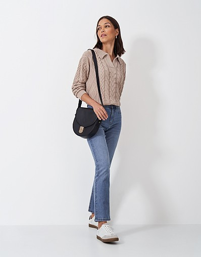 Straight Fit Jeans in Light Wash | Crew Clothing (UK)