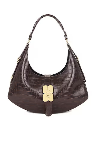 Kat Small Croc Bag in Chocolate Fondant | Revolve Clothing (Global)
