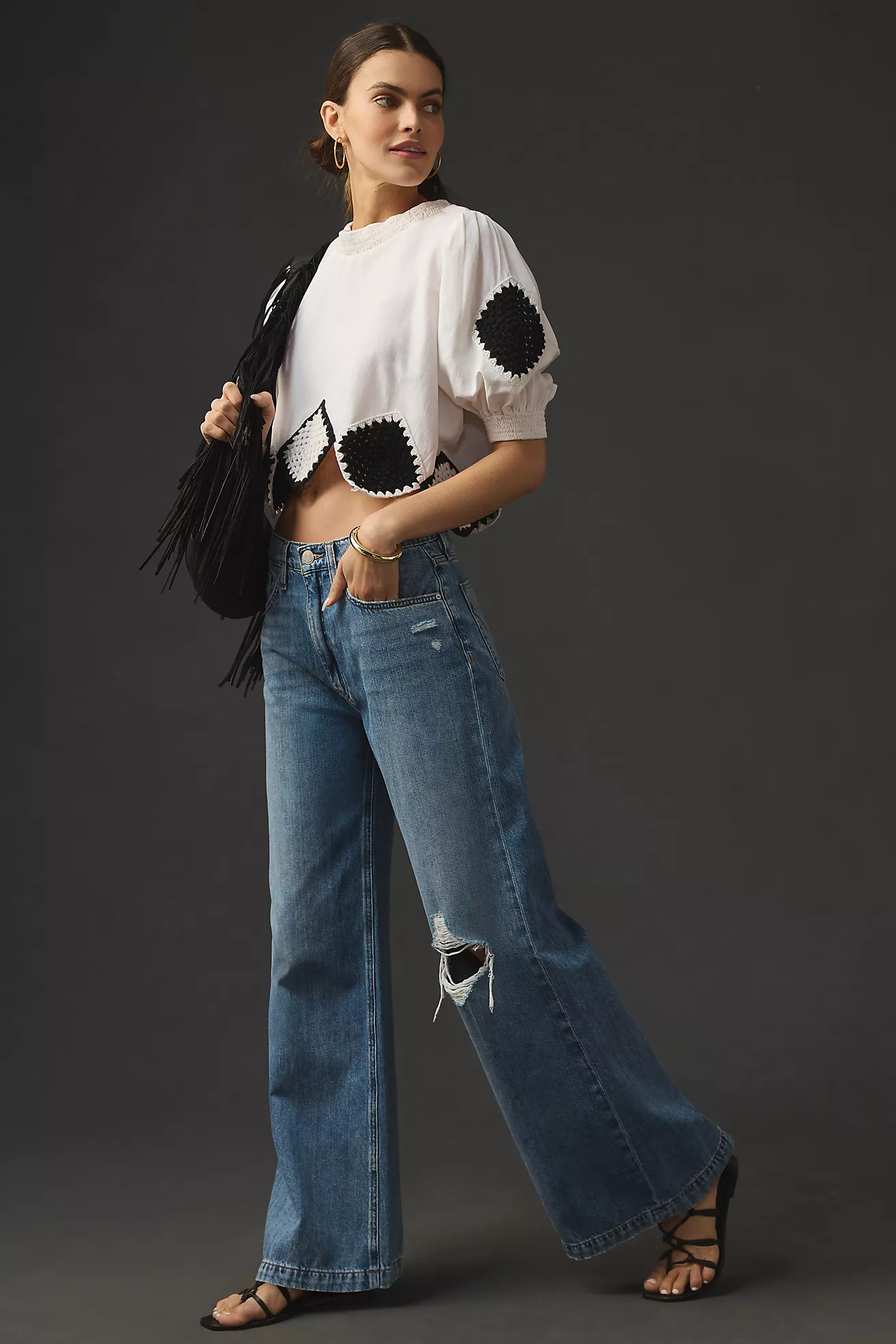 Hudson Jodie High-Rise Loose Wide-Leg Jeans | Anthropologie (US)