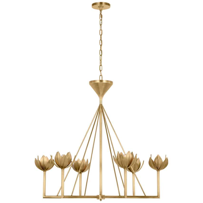 Alberto Large Low Ceiling Chandelier | Visual Comfort