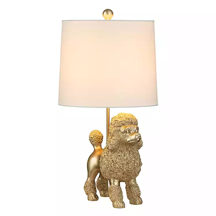 Gold Poodle Table Lamp | Kirklands