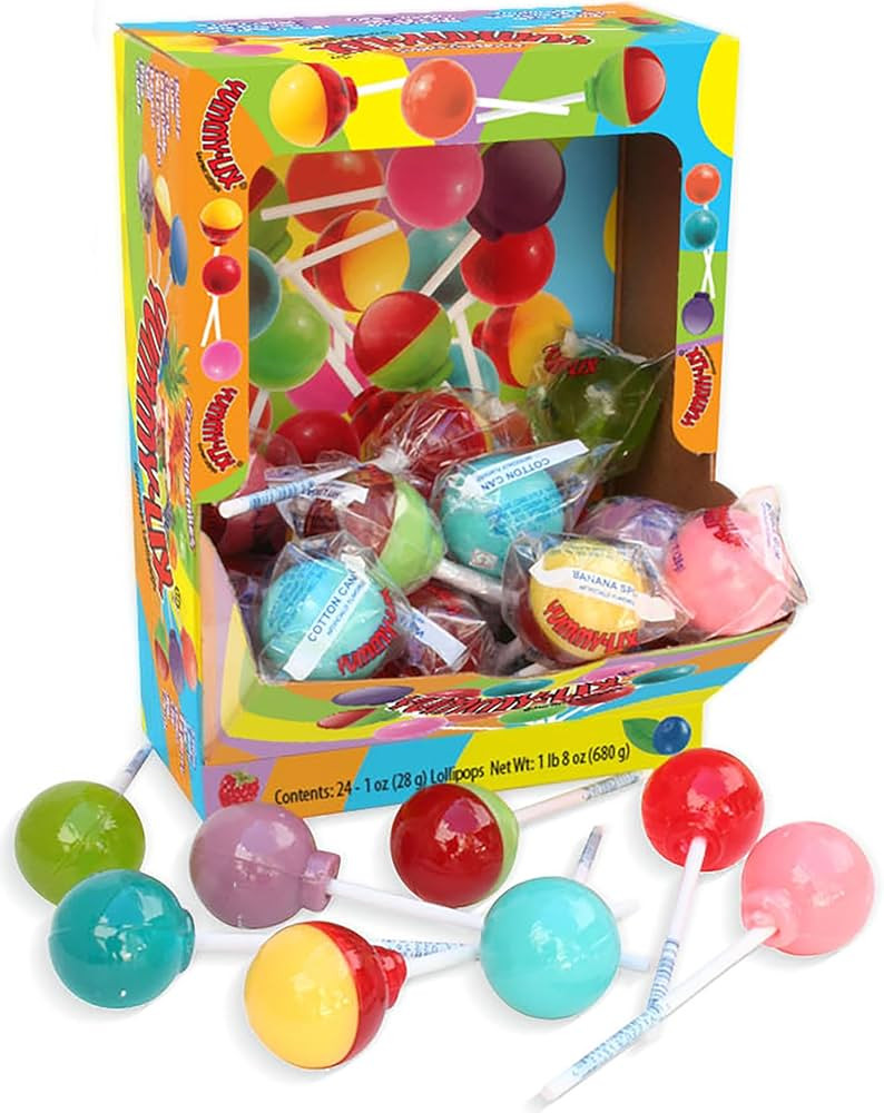 Yummy-Lix Lollipops (Pack of 24, Gourmet Round) | Amazon (US)