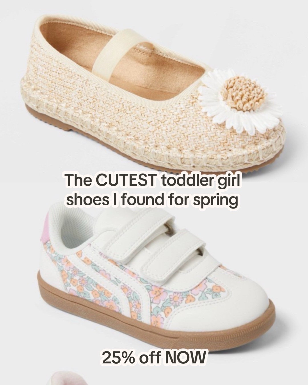 The cutest toddler girl shoes for spring & summer 🌸👟

I found so many adorable options — from everyday sneakers to jelly sandals and the sweetest little dress shoes. Perfect for playground days, spring outfits, and even Easter baskets.

I linked all my favorites here so you can easily shop them for your toddler. My personal favorites are the daisy flats and the rainbow sandals 🌼🌈

Which pair would you pick for your toddler?

#ltkfamily #ltkfinds #toddlerstyle #toddlerfashion #toddlergirl #springstyle 

#LTKKids #LTKmomlife #LTKspring