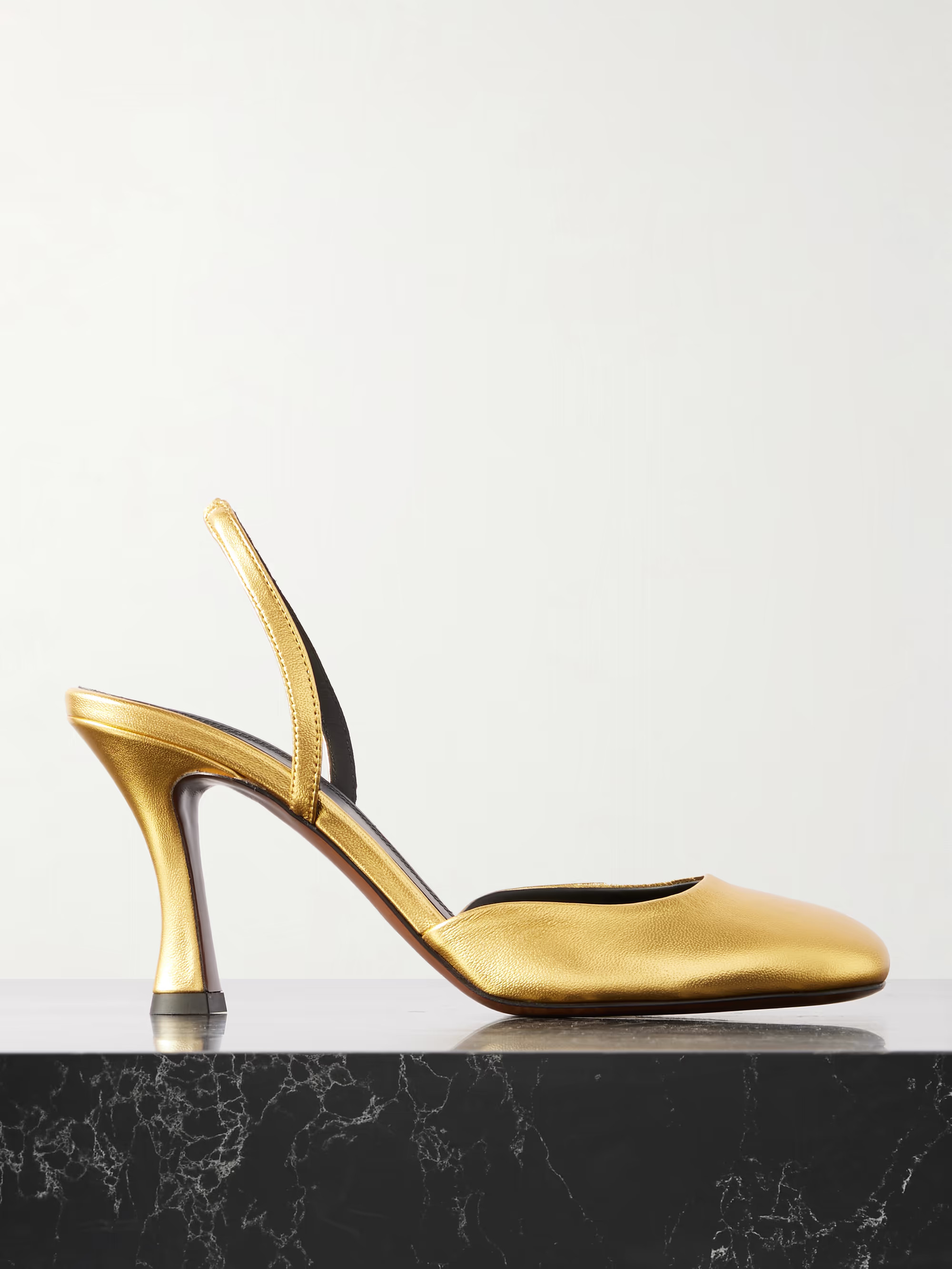 Baten metallic leather slingback pumps | NET-A-PORTER (UK & EU)