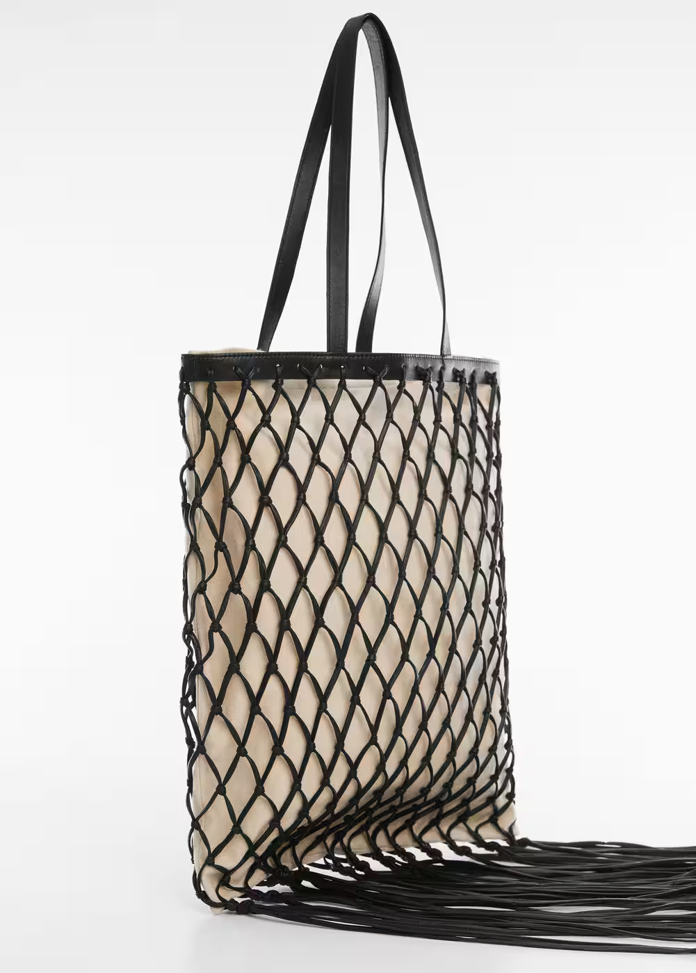 Leather shopper bag -  Women | Mango USA | MANGO (US)