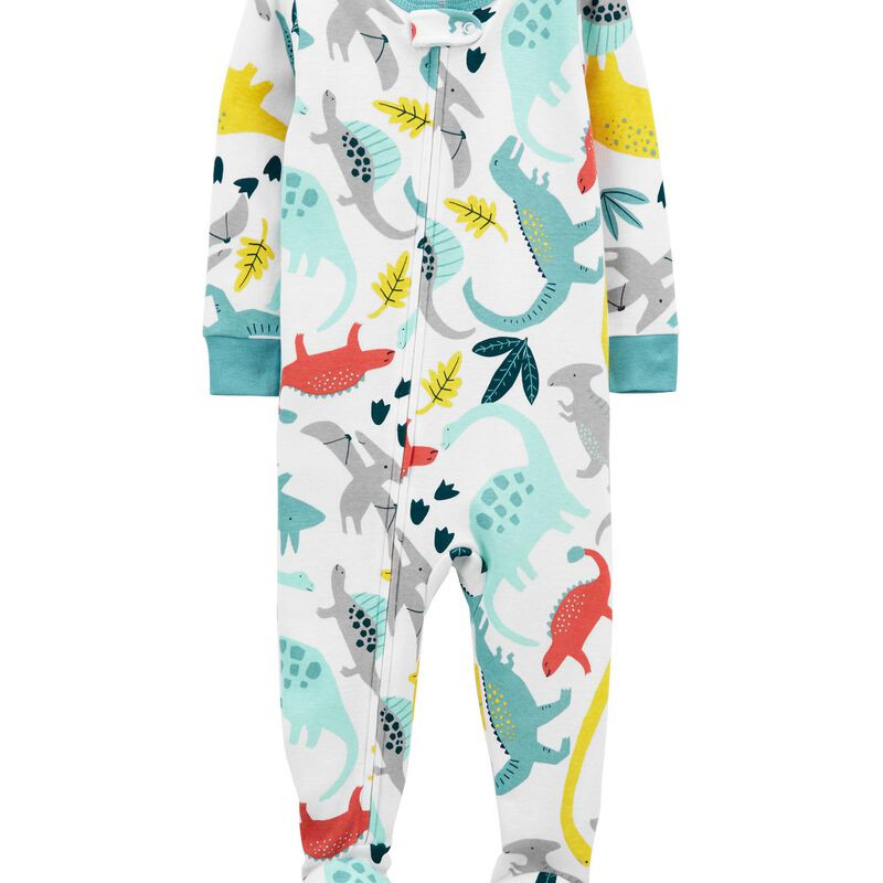 1-Piece Dinosaur 100% Snug Fit Cotton Footie PJs | Carter's
