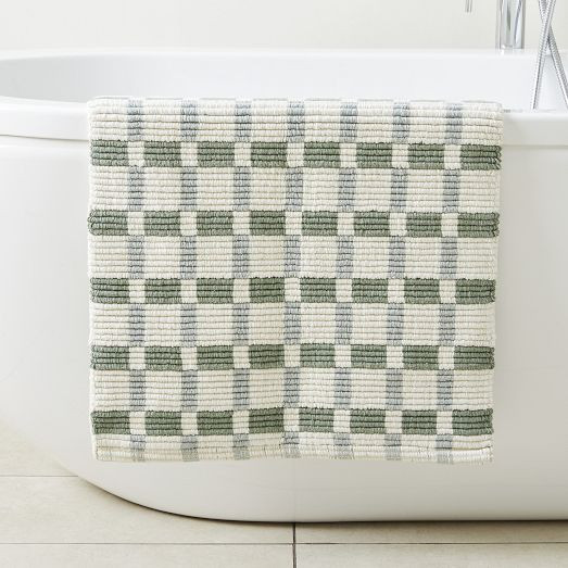 Square Ribbed Bath Mat | West Elm (US)