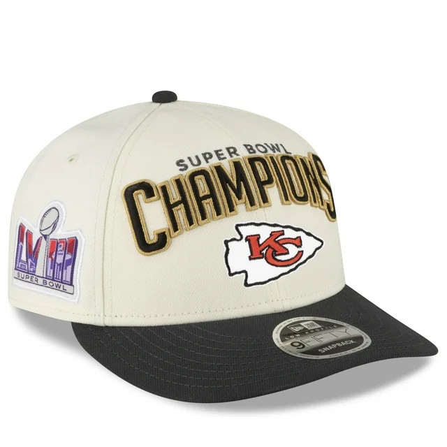 Men's New Era  Cream/Black Kansas City Chiefs Super Bowl LVIII Champions Locker Room Low Profile ... | Walmart (US)