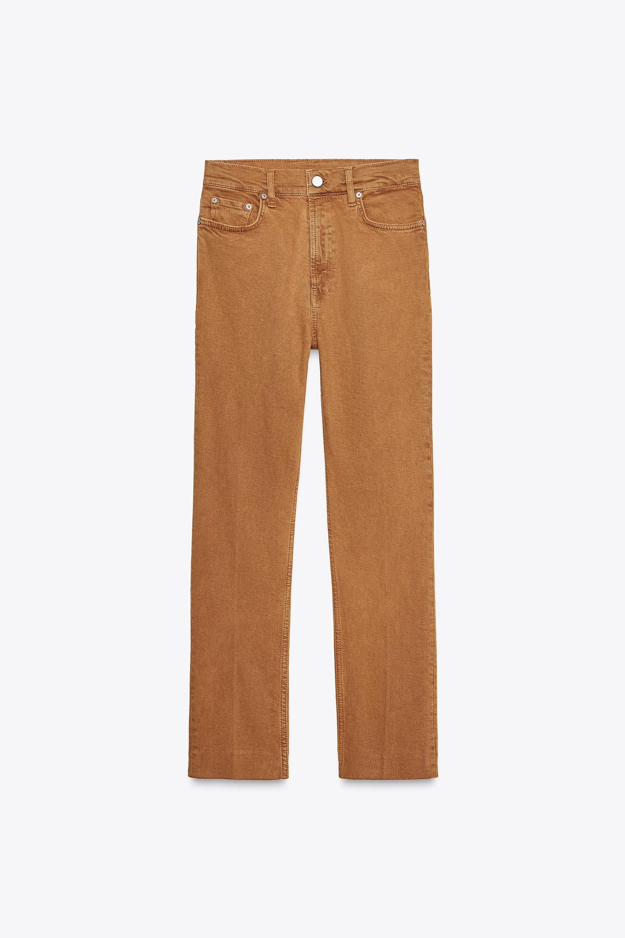 Slim Fit - Bootcut Leg - High RiseZW ZARA WOMAN JEANSHigh-waisted jeans with belt loops. Five poc... | Zara US