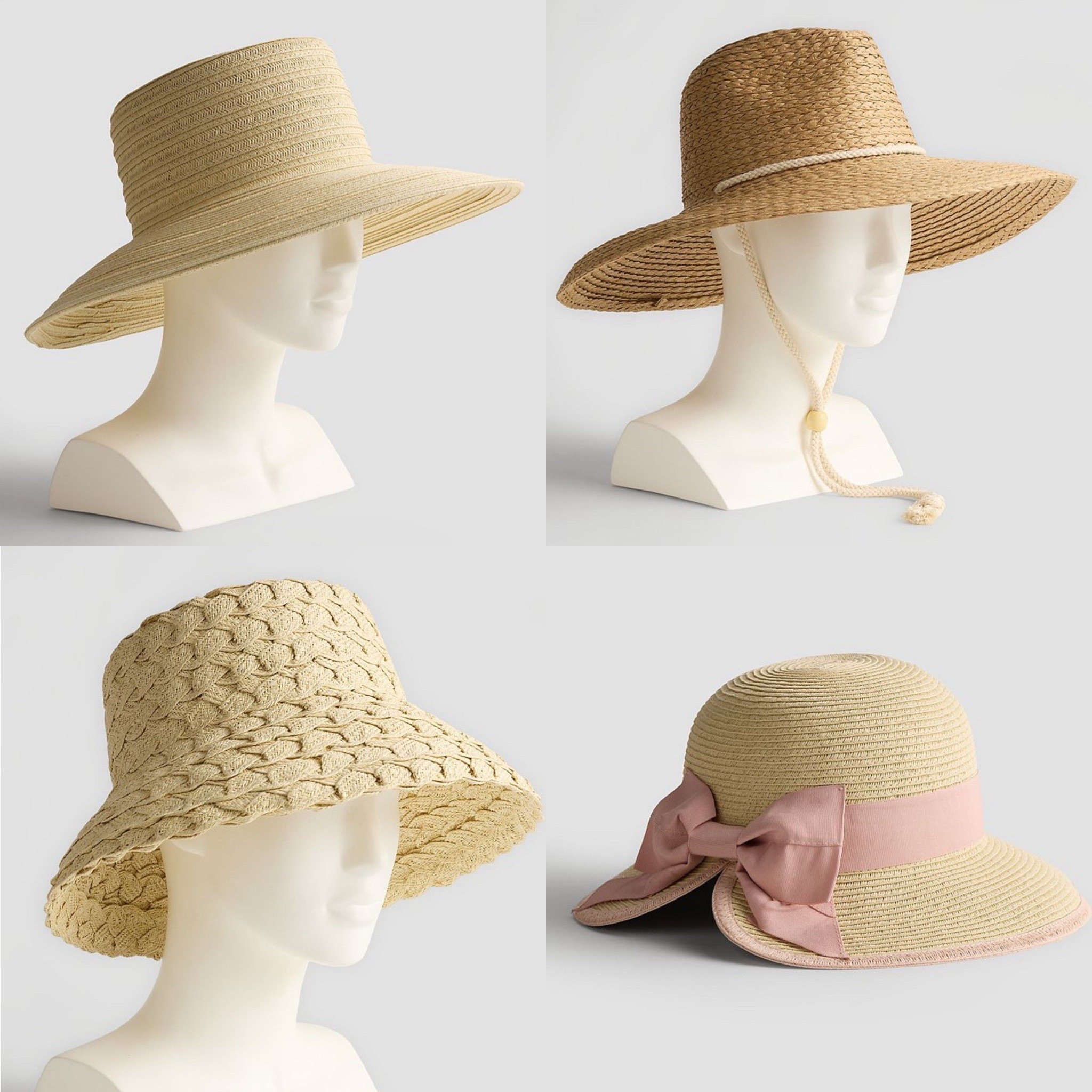 Straw summer hats from kohls!